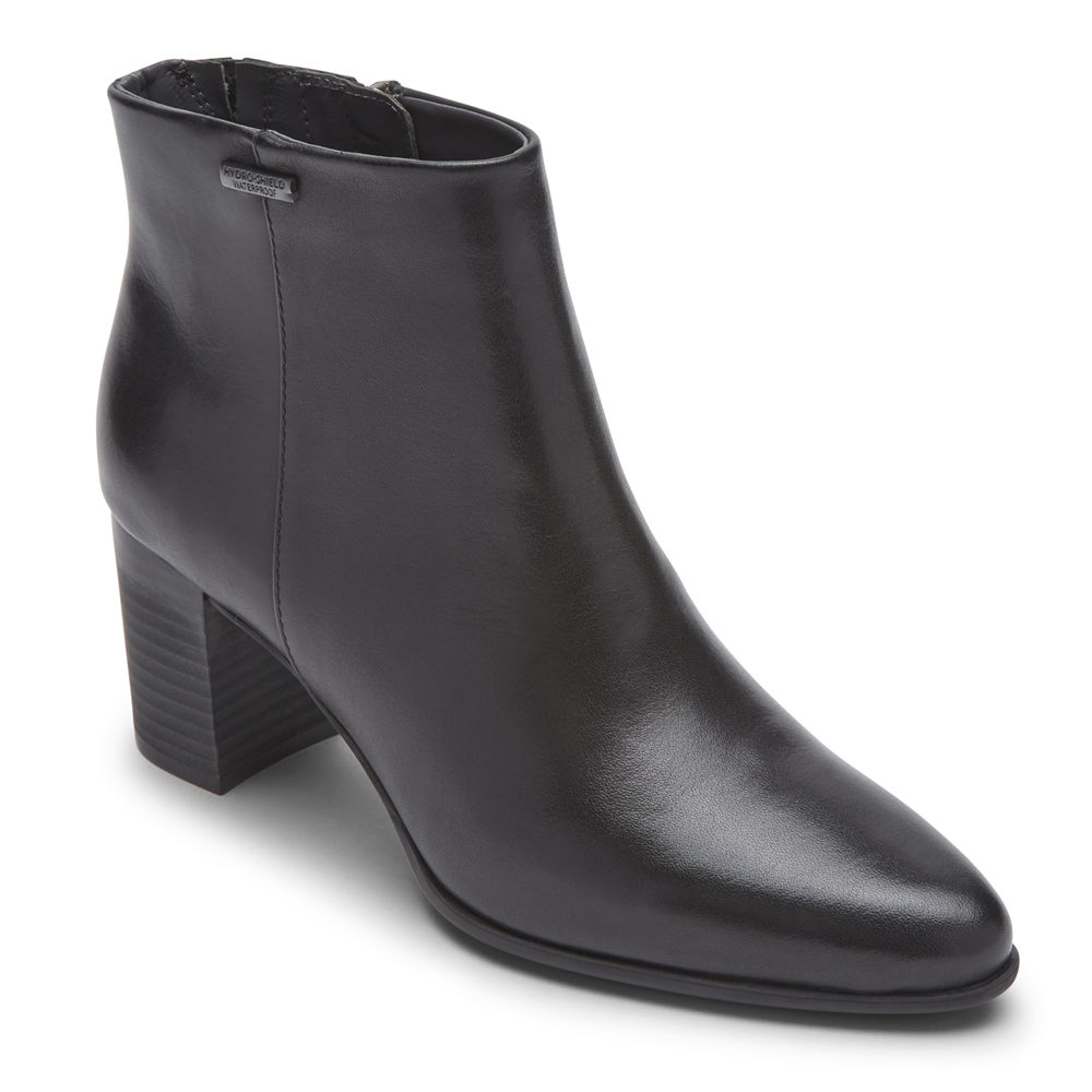 Rockport Booties For Womens Black - Camdyn - JV5127083